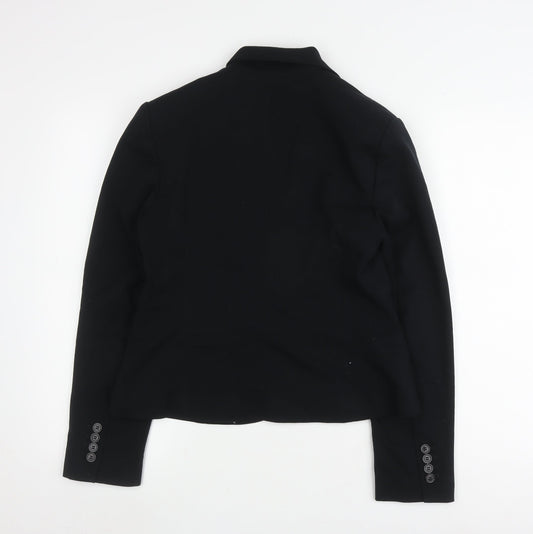 Marks and Spencer Women's Black Blazer Size 10 Long Sleeve