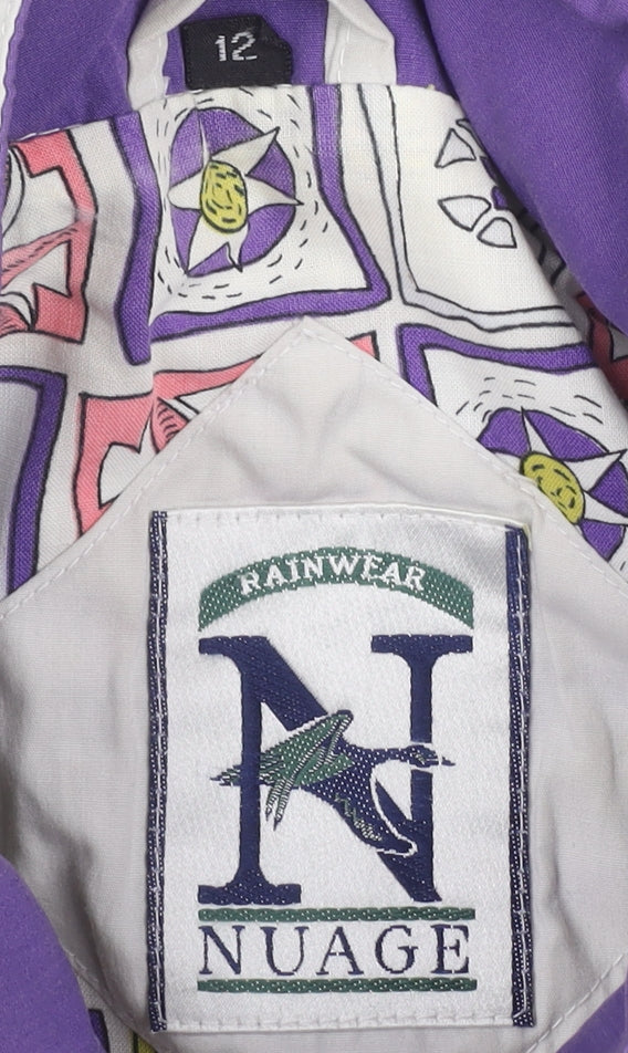 Womens UK Size 12 NuAge White Rain Coat