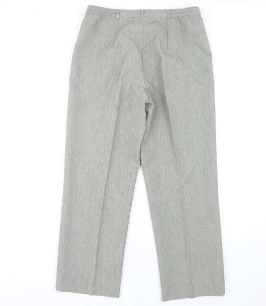 Womens UK Size 12 Debenhams Classic Fit Dress Pants Grey Trousers