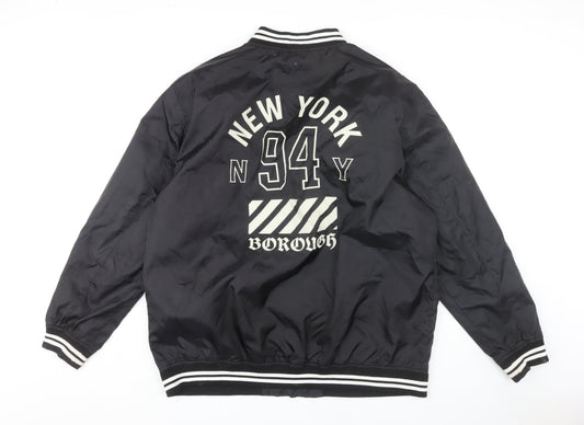 Label-J Men's Black 2XL Bomber Jacket