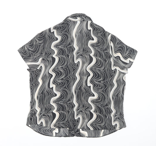 Anne Brooks Women's Black Button-Up Shirt Size 18