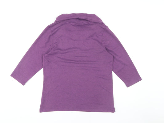 Womens UK Size 10 TIGI Purple Pullover Jumper
