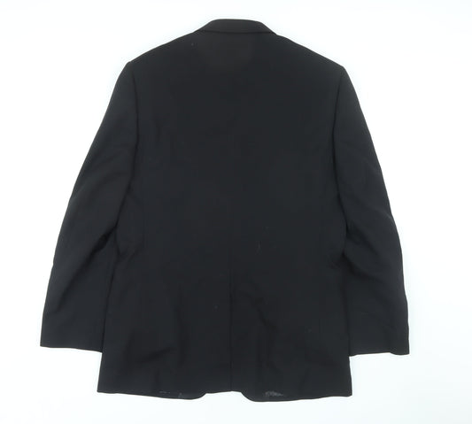 1860 Menswear Men's Black Tuxedo Blazer, Size 40R Formal Wear