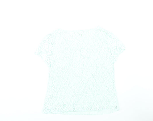 Womens UK Size 14 Monsoon Blue Basic T-Shirt