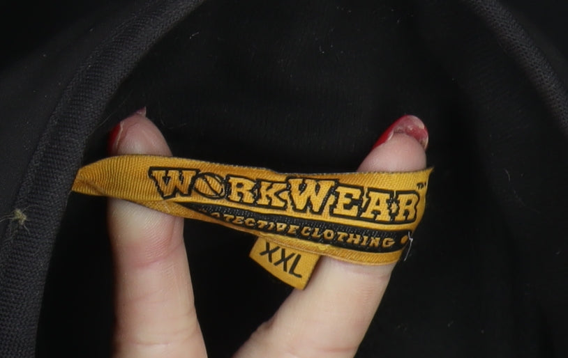 WorkWear Men's Black Soft Shell Jacket 2XL