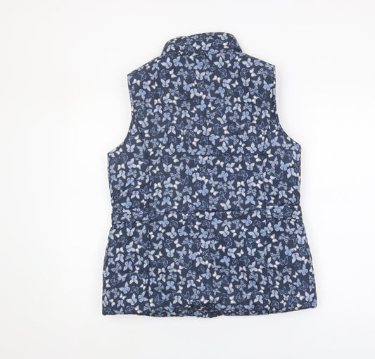 Womens UK Size 10 M&Co Blue Basic Jacket