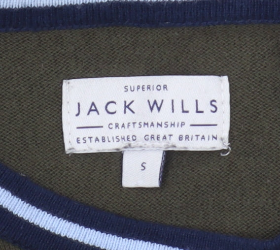 Jack Wills Men's Green Pullover Jumper S
