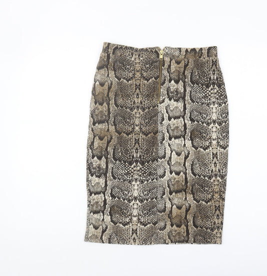 H&M Women's Multicoloured Pencil Skirt, Size 12