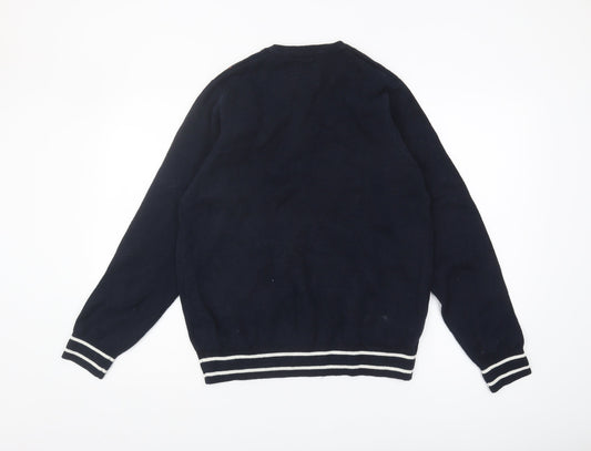 Farah Men's Blue Pullover Jumper Large