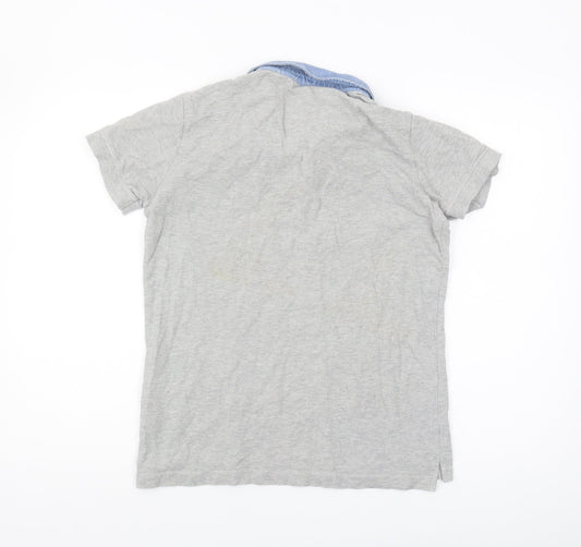 Unisex Adults UK Size M Diesel Grey Basic Polo