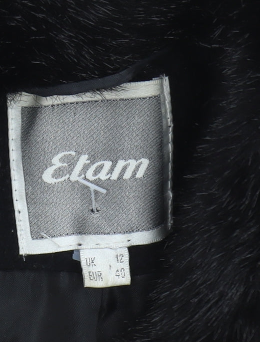 Womens UK Size 12 Etam Black Basic Jacket