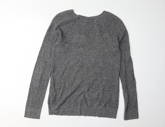 GAP Women's Grey V-Neck Pullover Jumper - Size S