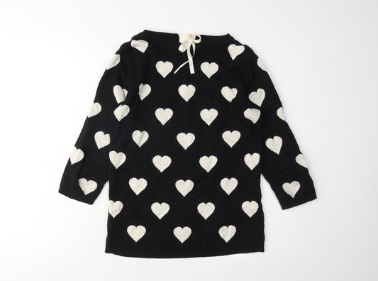 Womens UK Size 8 NEXT Black Pullover Jumper