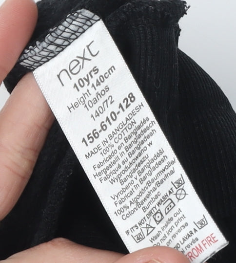 Next Boys Black PlayStation Hoodie 10 Years Pullover Style