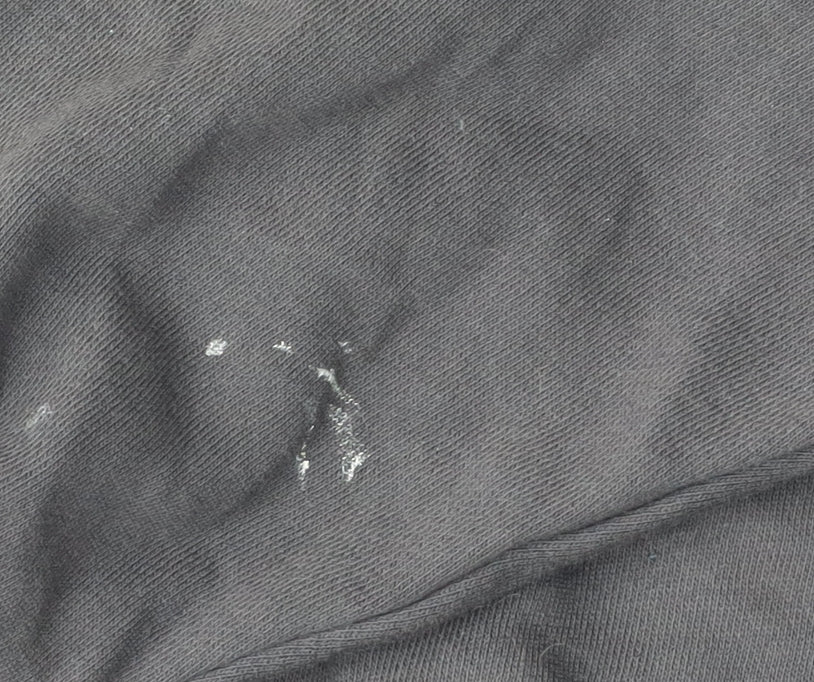 H&M Unisex Black Graphic Print Pullover Sweatshirt L