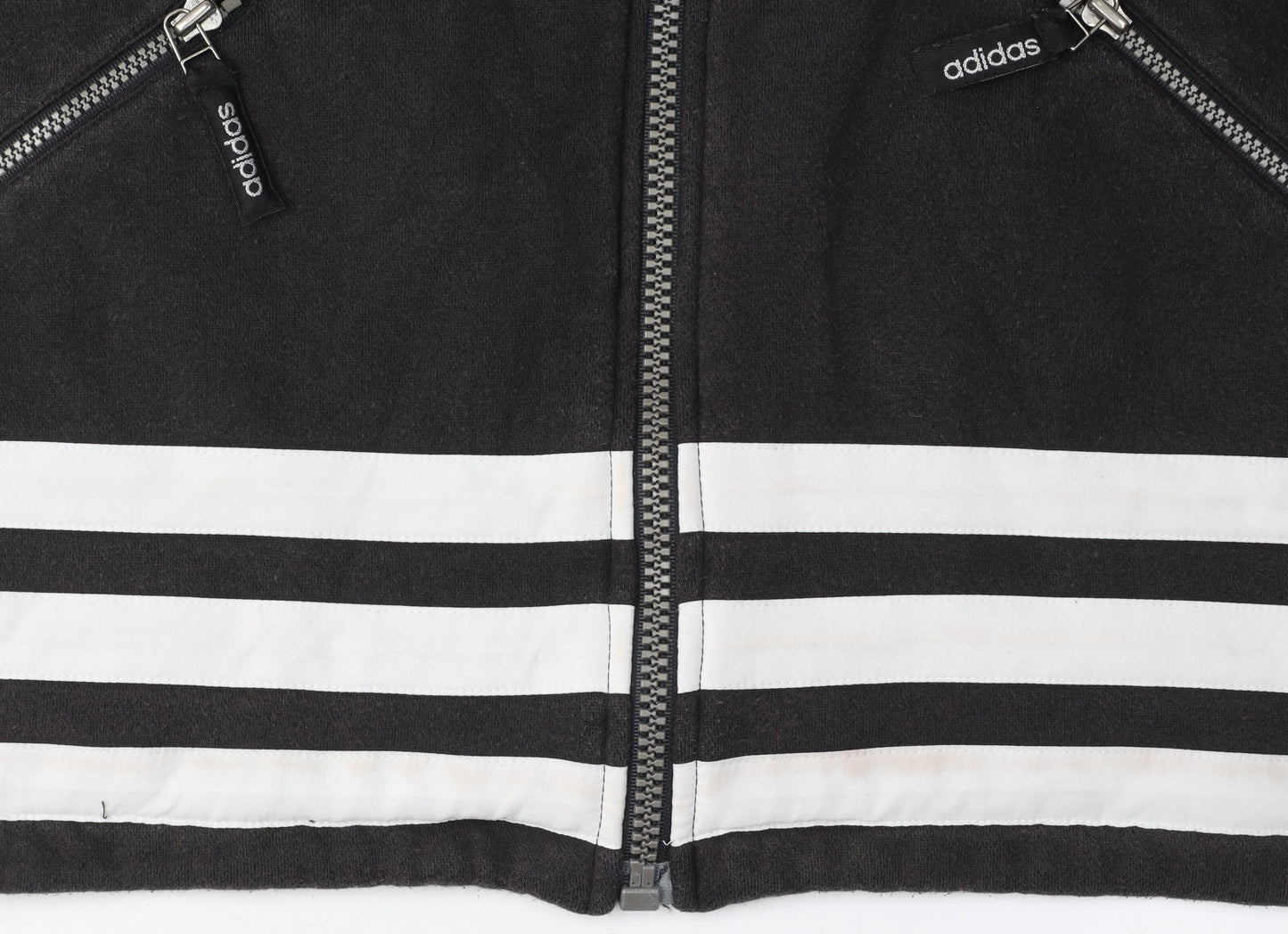 Adidas Men's Black Full Zip Hoodie, Size M