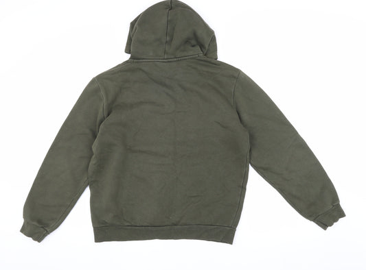 Mens UK Size S PUMA Green Pullover Hoodie