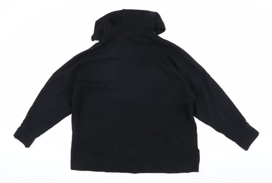 Unisex Adults UK Size XS Monki Black Pullover Hoodie
