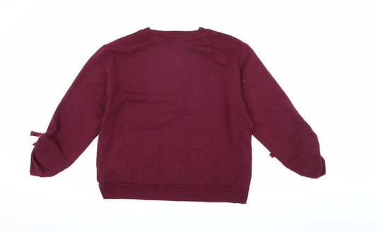 Womens UK Size 14 Marks and Spencer Red Pullover Sweatshirt