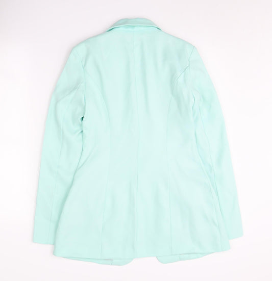 PrettyLittleThing Women's Green Suit Jacket UK 8