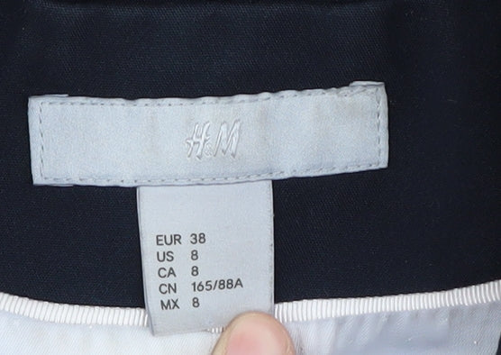 H&M Women's Blue Blazer, Size 10, Stylish Business Essential