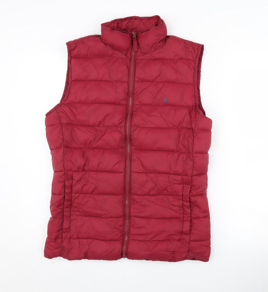 Womens UK Size S Joules Red Puffer Jacket