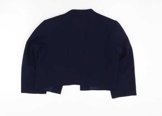 Roman Women's Blue Suit Jacket Size 10