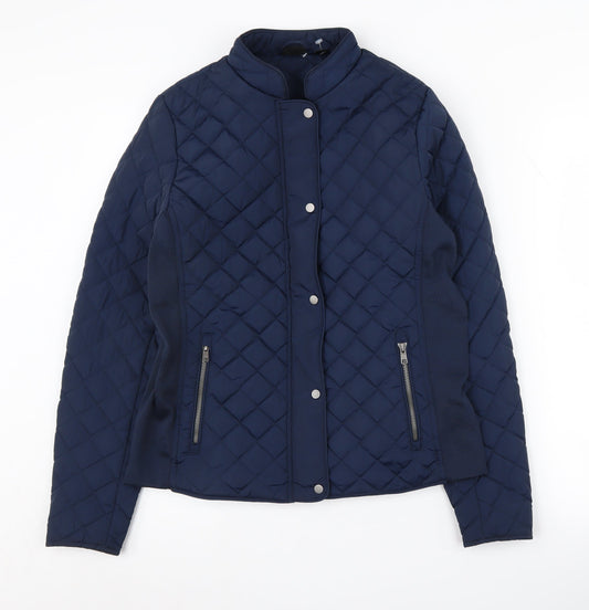 Additional front view of Crivit Women's Blue Quilted Jacket -, size S