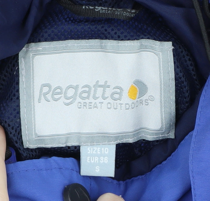 Womens UK Size 10 Regatta Blue Rain Coat