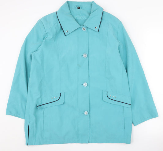 Womens UK Size 12 Finesse Blue Basic Jacket
