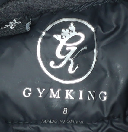 Gym King Women's Black Puffer Jacket Size 8