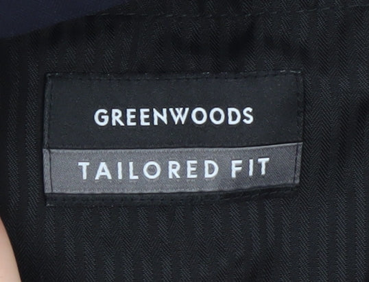 Greenwoods Men's Black Trousers Size 40 Regular Fit