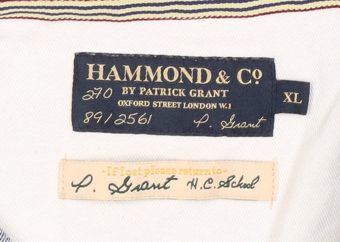 Hammond & Co Men's Blue Polo XL Button-Down Shirt