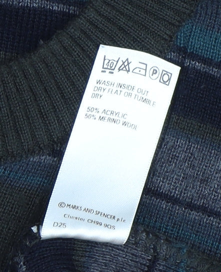 Marks and Spencer Men's XL Striped Pullover Jumper