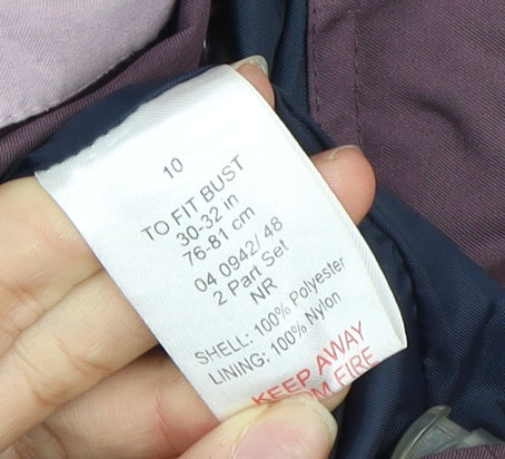 Womens UK Size 10 Peter Storm Purple Rain Coat