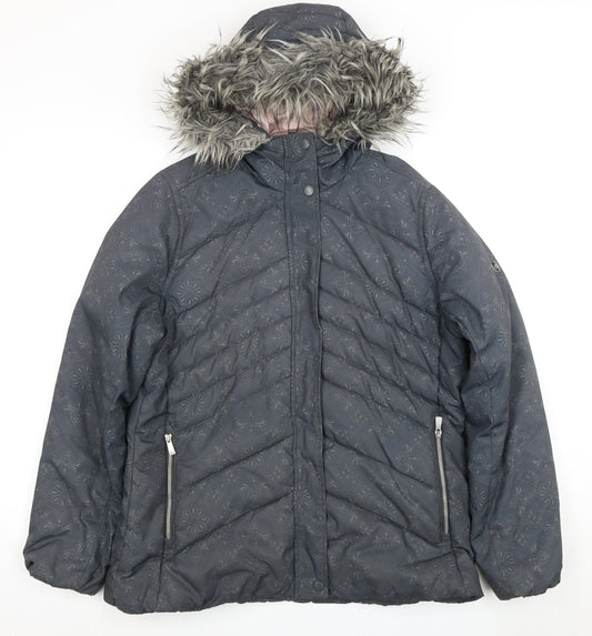 Womens UK Size 12 Craghoppers Grey Puffer Jacket