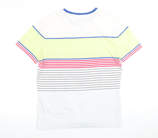 Original Penguin Men's Multicoloured Striped T-Shirt M