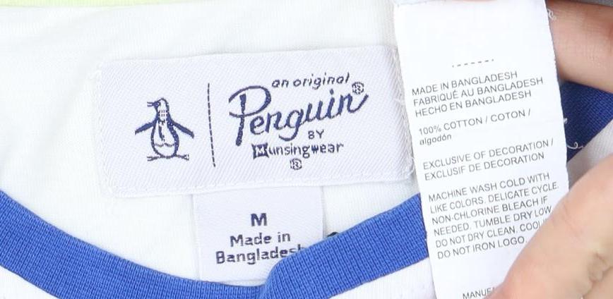 Original Penguin Men's Multicoloured Striped T-Shirt M