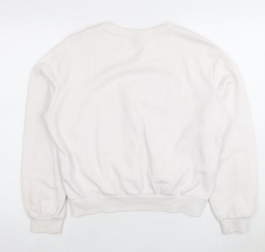 H&M Women’s White NASA Sweatshirt Pullover Size 12