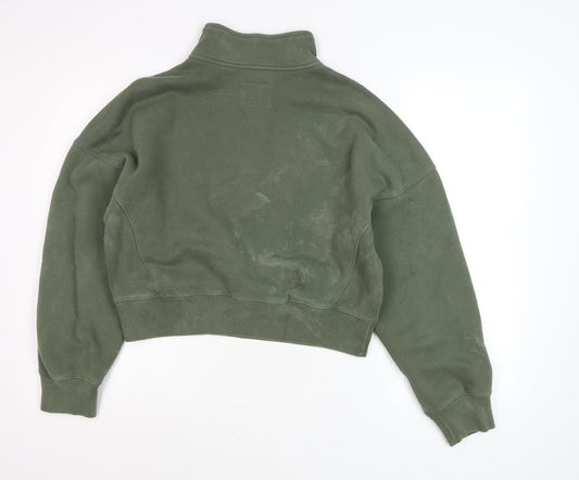 Abercrombie & Fitch Green XS Pullover Sweatshirt Women