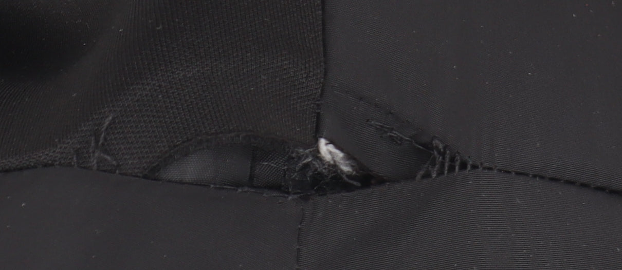 DKNY Women's Black Puffer Jacket with Hood, Size S