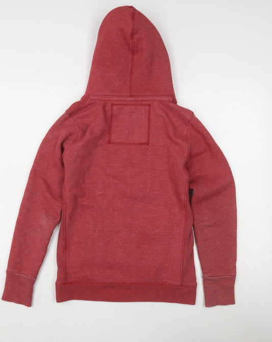 Superdry Unisex Red Pullover Hoodie M - Casual Sportswear