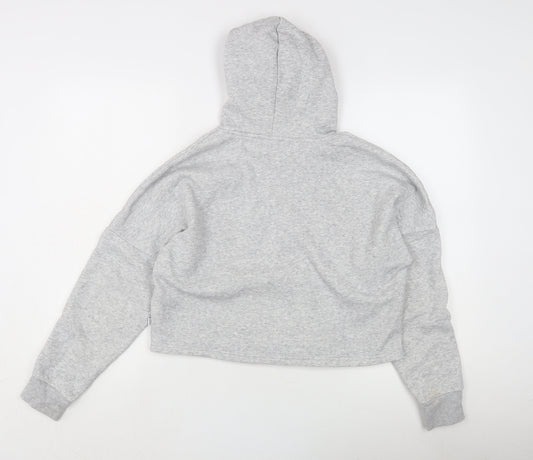 Puma Teens Grey Hoodie - Logo Accents