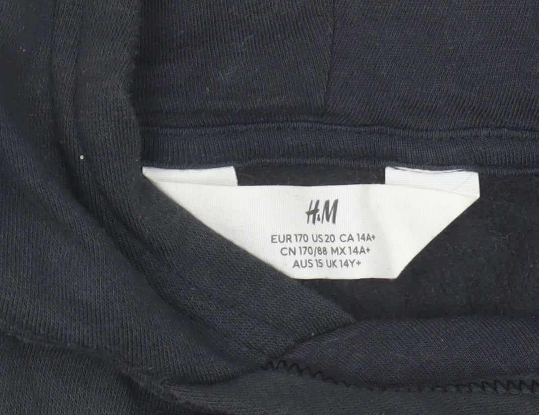 Teens UK Size 14 Plus H&M Multicoloured Pullover Hoodie