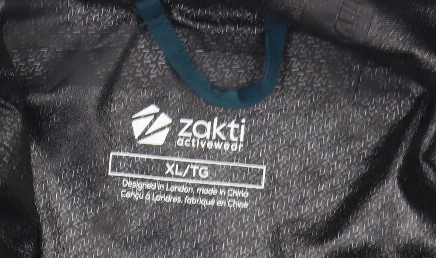 Zakti Men's Blue XL Outdoor Hooded Windbreaker Jacket