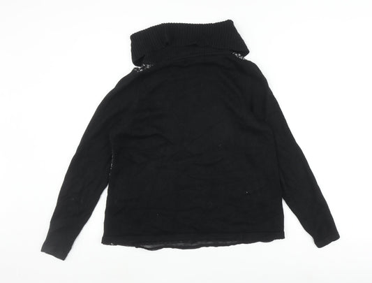 Womens UK Size 10 Marks and Spencer Black Pullover Jumper
