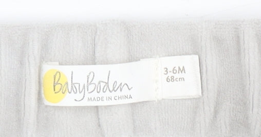 Baby Boden Unisex Jogger Trousers Grey 3-6M, Casual Comfort