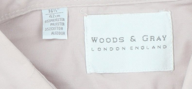 Woods & Gray Men's Beige Long Sleeve Button-Up Shirt