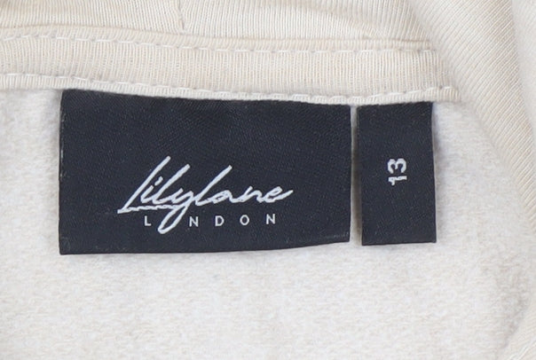 Lilylame London Boys Beige 13 Years Pullover Hoodie