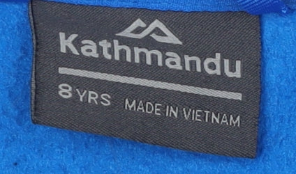 Kathmandu Boys Blue Basic Jacket 8 Years Lightweight Hooded